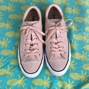 Light Pink Suede Converse